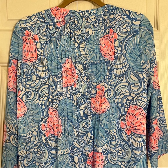 Lilly Pulitzer MarilinaTunic Blue Haven Raising Shell Dress, Sz. XS NWOT - Picture 6 of 15